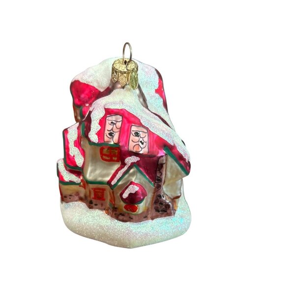 Department 56 - North Pole - Glass Ornament "Santas Workshop" Vintage -‎ 1990's - Picture 2 of 16
